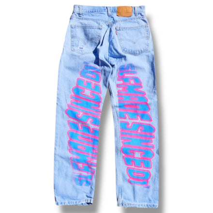 1 of 1 Vintage Levi Denim Jeans 33x30