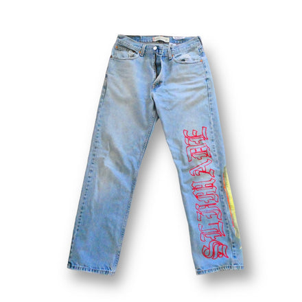 1 of 1 “Virgin Mary” Levi Jeans