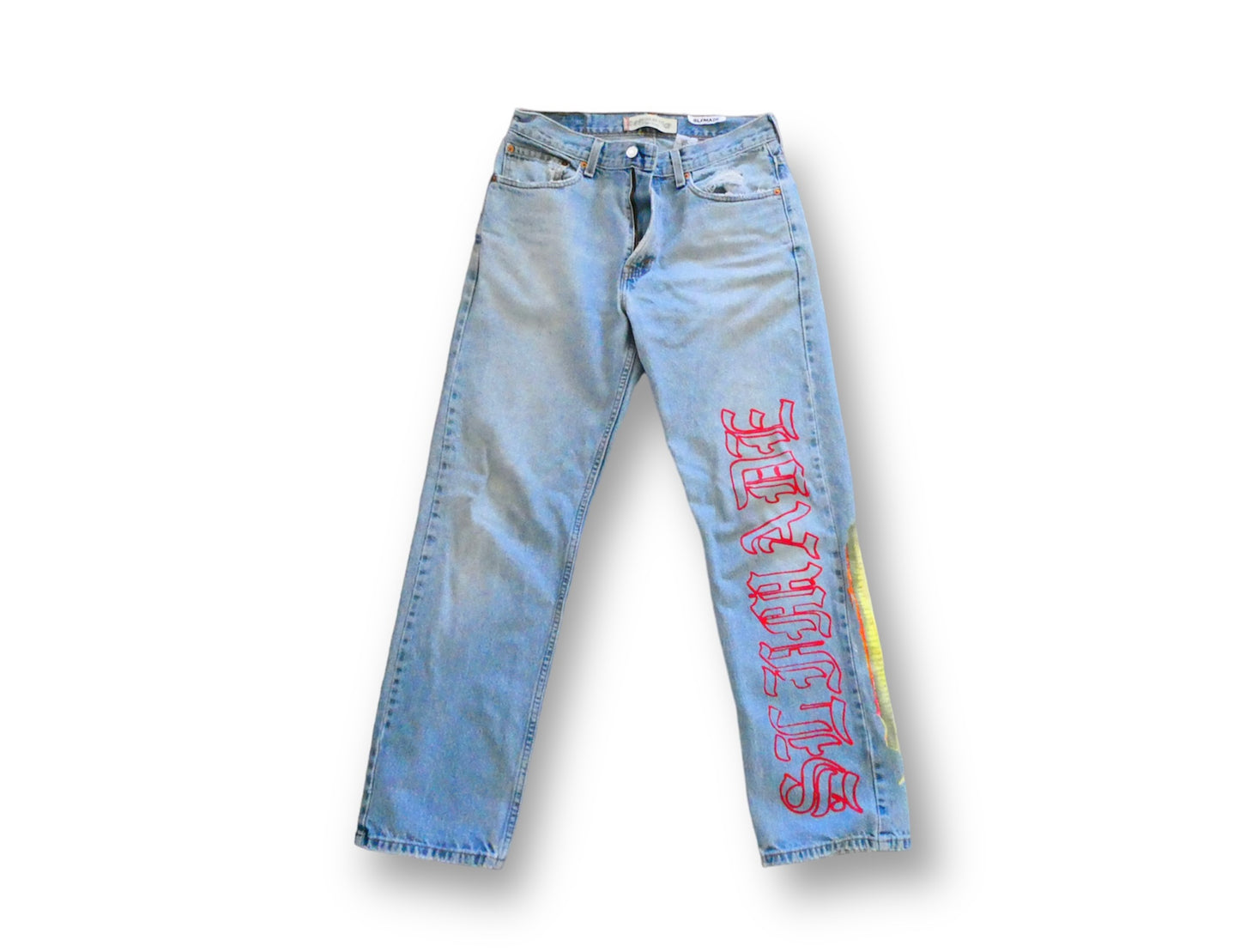 1 of 1 “Virgin Mary” Levi Jeans