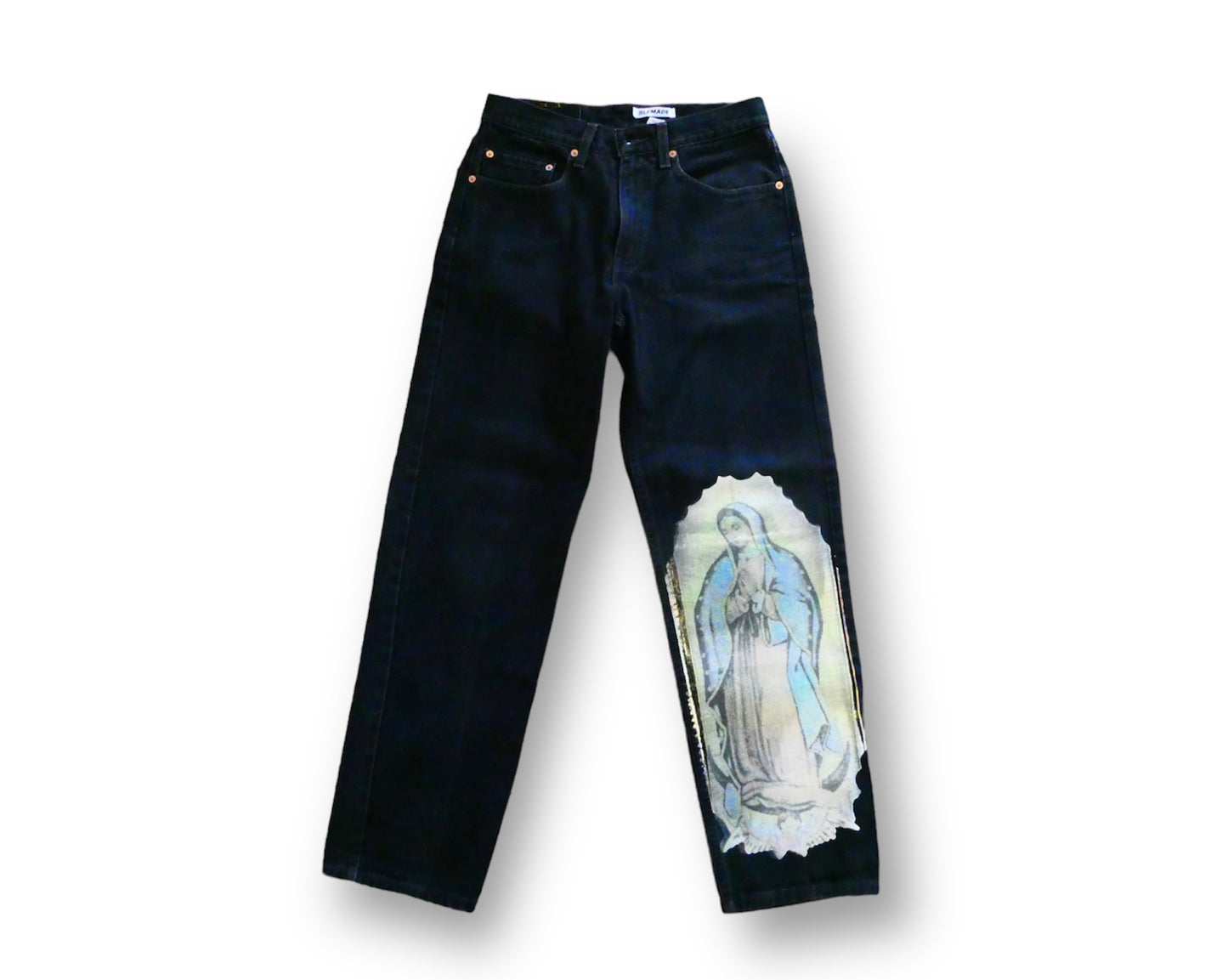 1 of 1 “Virgin Mary” Levi Jeans